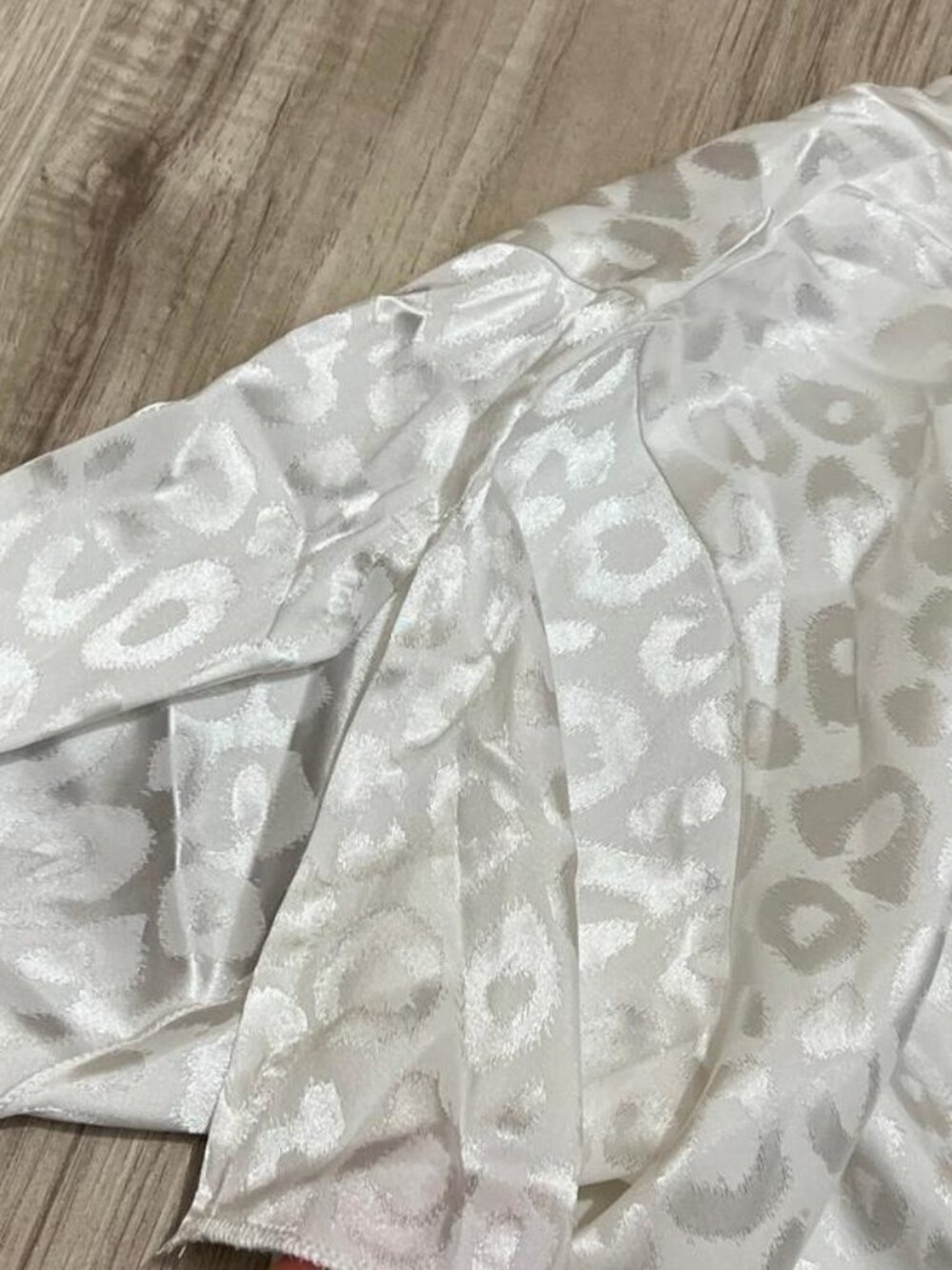 Satin Leopard Print Wrap